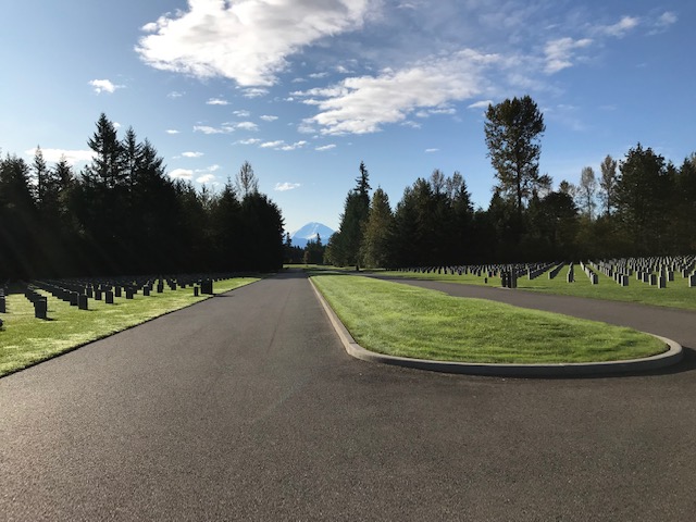 A beautiful view of the road of Tahoma NC