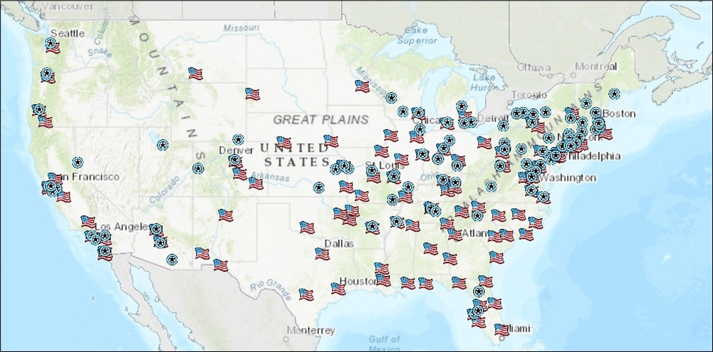 A digital illustration of a VA Map