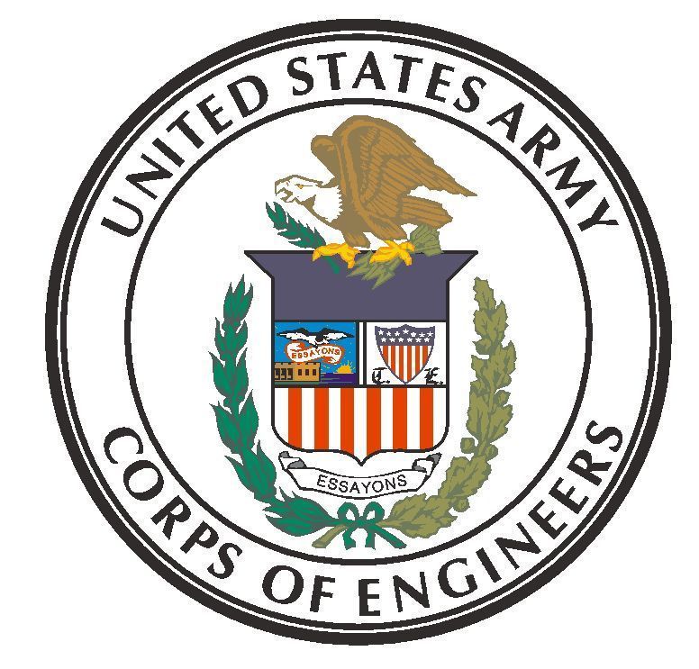 The united states army corps of engineers logo.