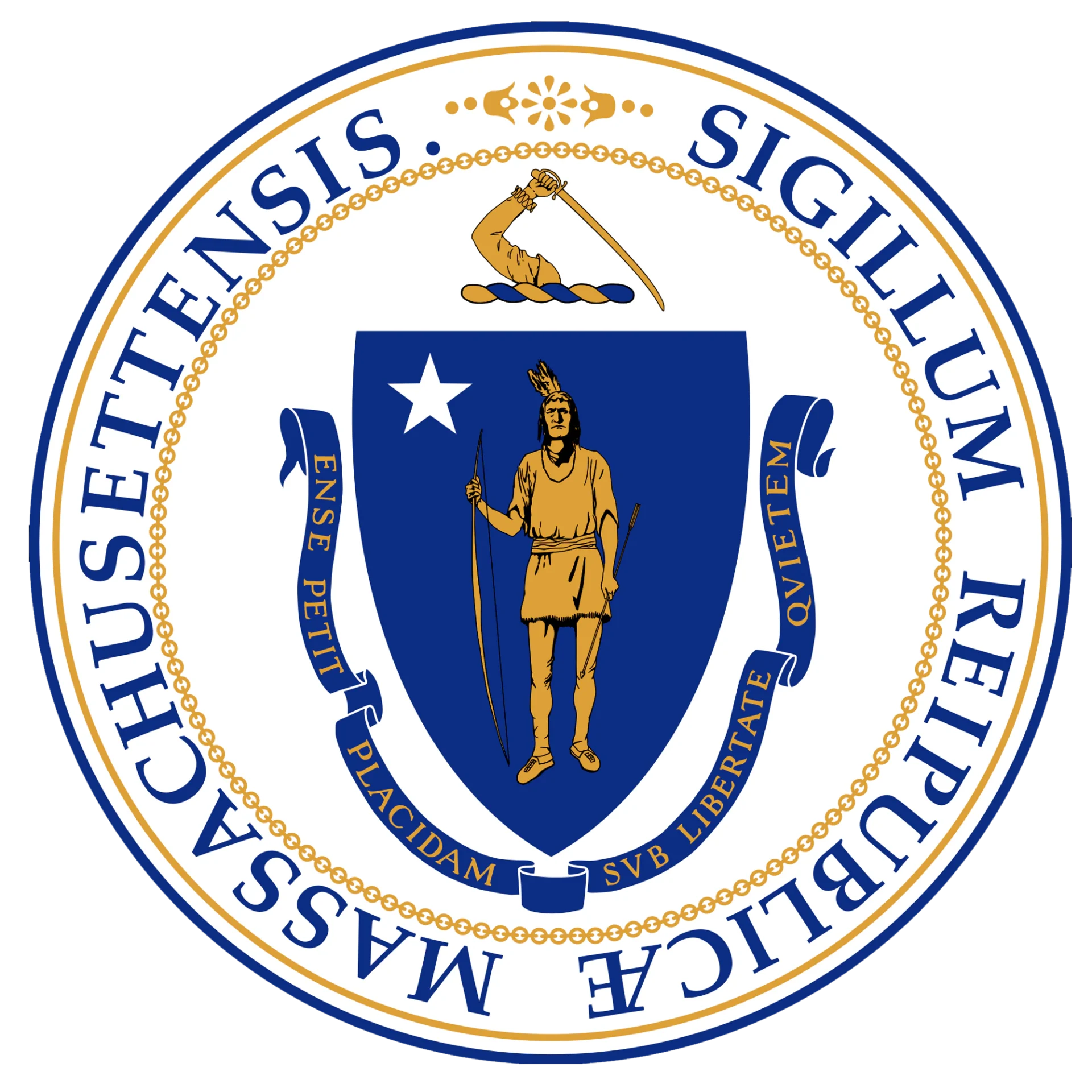 The seal of the state of massachusetts.